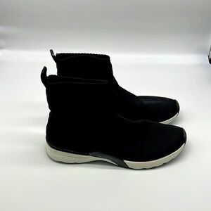 Zara - Black Sock Style High Top Sneaker Boots Size 38